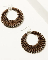 Shyanne Women's Heritage Valley Suede Wrapped Earrings