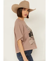 Cleo + Wolf Women's Adrian Boxy Cropped Graphic Tee