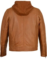 Milwaukee Leather Men's Zipper Front Jacket w/ Removable Hood - Big 3X