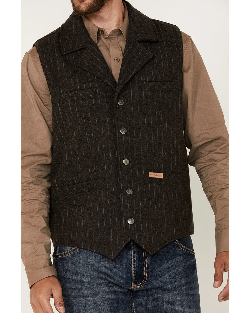 Powder River Outfitters Men's Montana Striped Wool Vest