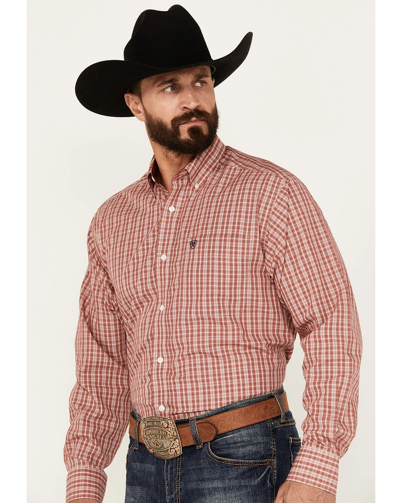 Ariat Men's Kairo Plaid Print Long Sleeve Button-Down Western Shirt