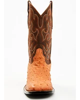 Cody James Men's Exotic Full Quill Ostrich Western Boots - Broad Square Toe