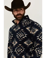 Cody James Men's Roy Southwestern Print 1/4 Snap Fleece Pullover