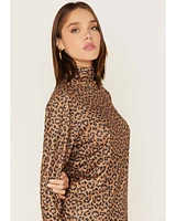 Tasha Polizzi Women's Kylie Leopard Print Turtleneck