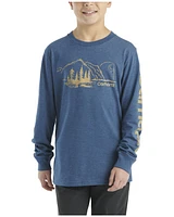 Carhartt Boys' Mountain Logo Print Long Sleeve Graphic Shirt