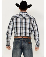 Cowboy Hardware Men's Hermosillo Plaid Print Long Sleeve Snap Western Shirt