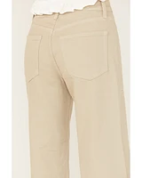 Just Black Denim Women's High Rise Utility Cropped Wide Jeans