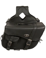 Milwaukee Leather Large Braided Throw Over Saddle Bag
