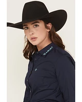 Ariat Women's Team Kirby Solid Long Sleeve Button-Down Stretch Western Shirt
