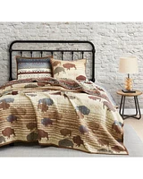 HiEnd Accents 3pc Home On The Range Reversible Quilt Set - Full/Queen