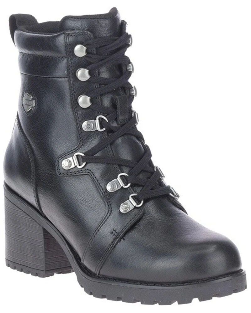 Harley Davidson Women's Marinda Lace-Up Boots - Round Toe