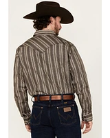 Cody James Men's Bartlett Geo Striped Long Sleeve Snap Western Shirt
