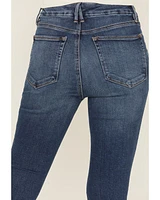 Good American Women's Waist Dark Wash High Rise Skinny Stretch Denim Jeans