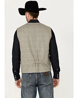 Powder River Outfitters Men's Plaid Print Wool Vest