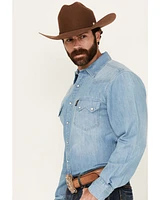 Cinch Men's Long Sleeve Snap Denim Shirt