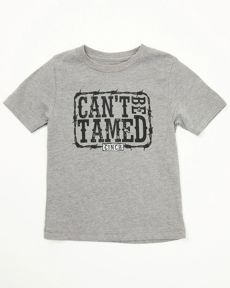 Cinch Toddler Boys' Can't Be Tamed Short Sleeve Graphic T-Shirt