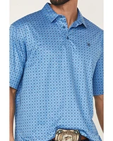 Ariat Men's Charger 2.0 Geo Print Short Sleeve Button-Down Polo Shirt