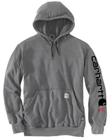 Carhartt Men's FR Solid Force Midweight Signature Logo Hooded Work Sweatshirt - Big