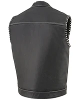 Milwaukee Leather Men's Old Glory Laced Arm Hole Concealed Carry Vest