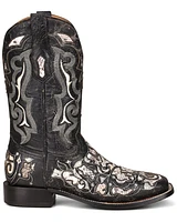 Corral Men's Exotic Python Skin Inlay Western Boots - Square Toe