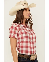 Ariat Women's Billie Jean Gingham Short Sleeve Button-Down Western Shirt