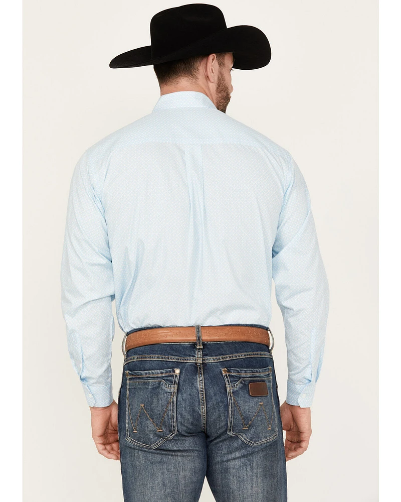 Cinch Men's Geo Print Long Sleeve Button-Down Western Shirt