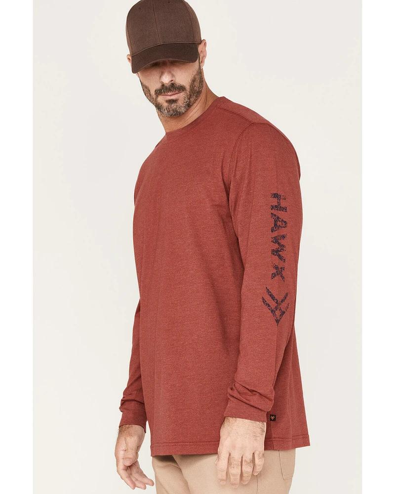 Hawx Men's Flag Logo Graphic Work T-Shirt