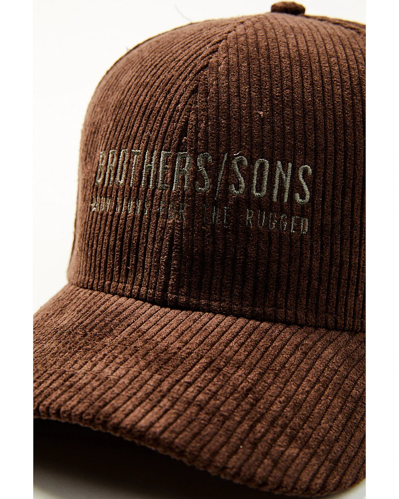 Brothers and Sons Men's Solid Corduroy Ball Cap