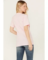 Gina Tees Women's Flamingo Trailer Short Sleeve Graphic Tee