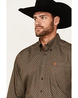 Cinch Men's Geo Print Long Sleeve Button-Down Western Shirt