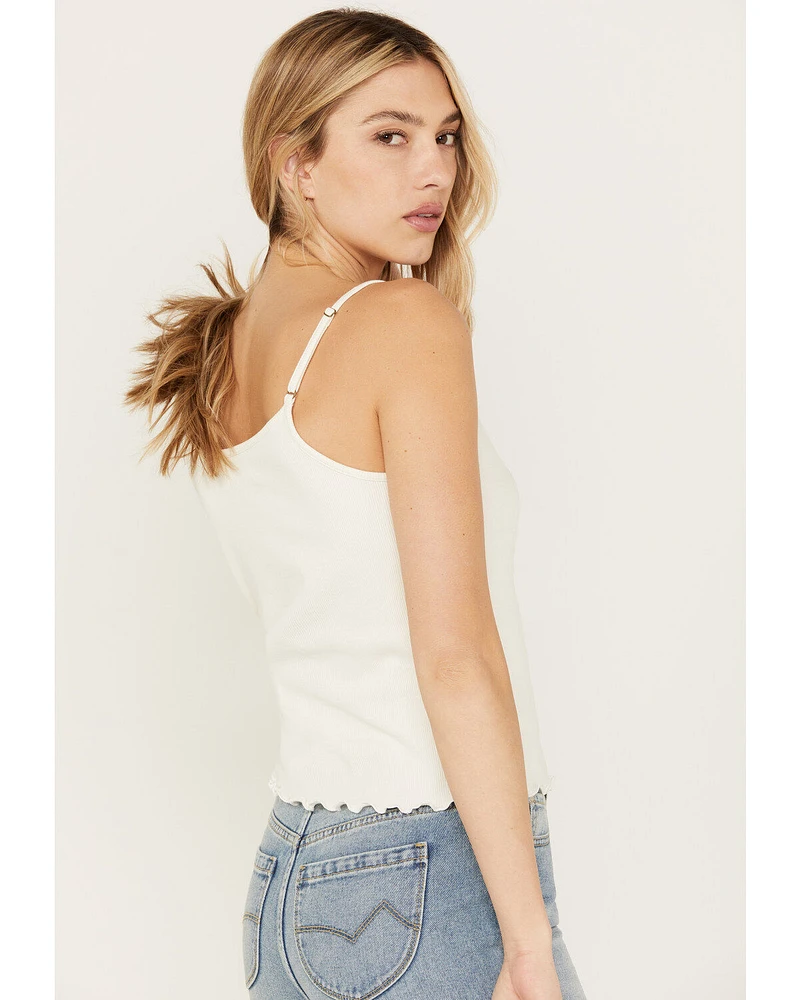 Cleo + Wolf Women's Rib Knit Henley Tank