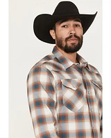 Kimes Ranch Men's Hays Plaid Print Long Sleeve Snap Stretch Western Shirt