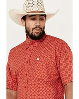 Cinch Men's Geo Print Short Sleeve Button-Down Western Shirt