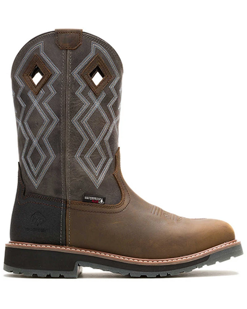 Wolverine Men's Rancher Pro Waterproof Pull-On Work Boots - Nano Composite Toe