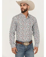 Ariat Men's Stiles Paisley Print Fitted Long Sleeve Button-Down Western Shirt