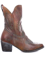 Bed Stu Women's Amanda II Western Booties - Round Toe