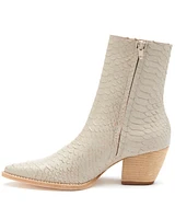 Matisse Women's Caty Snake Print Fashion Booties - Round Toe