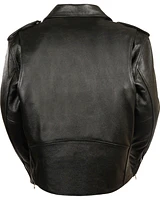 Milwaukee Leather Men's Classic Police Style M/C Jacket - Big 4X