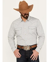 Cody James Men's Jackrabbit Plaid Print Long Sleeve Pearl Snap Western Shirt