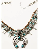 Shyanne Women's Desert Charm Squash Blossom Necklace