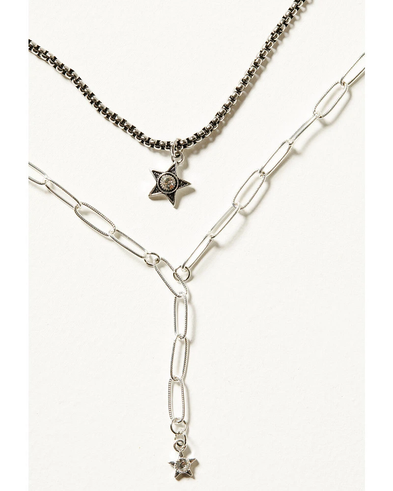 Shyanne Women's Multi-Layered Double Star Necklace