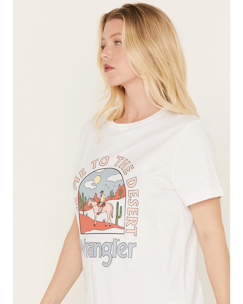 Wrangler Women's Boot Barn Exclusive Take Me To The Desert Short Sleeve Graphic Tee