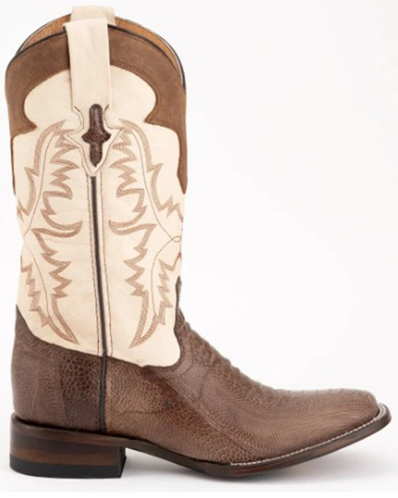 Ferrini Men's Nash Exotic Ostrich Leg Western Boots - Square Toe