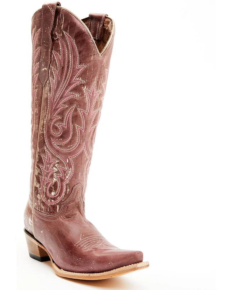 Circle G Women's Embroidered Tall Western Boots - Snip Toe