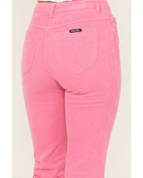 Rolla's Women's Mid Rise Thin Wale Corduroy Stretch Straight Jeans
