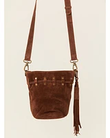 Shyanne Women's Aria Suede Bucket Crossbody Bag