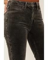 Rock & Roll Denim Women's High Rise Corduroy Bargain Modest Bootcut Stretch Jeans
