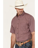 Wrangler Riata Men's Boot Barn Exclusive Assorted Plaid Print Short Sleeve Button-Down Stretch Western Shirt