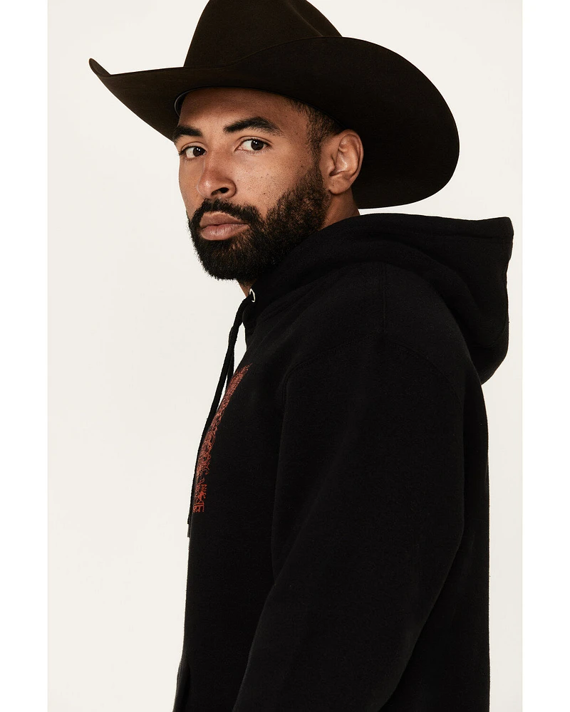 Cody James Men's Tiled Mexico Flag Hooded Sweatshirt