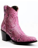 Idyllwind Women's Badass Exotic Python Western Booties - Round Toe